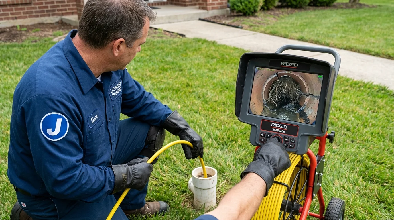 Sewer camera inspection being performed by Johns Plumbing LLC in Mertzon
